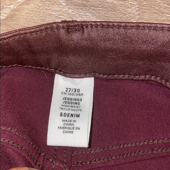 High Waisted Waxed Denim Jean - Picture 7 of 7